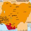les 2 fran�ais ont �t� enlev�s le 2 ao�t dernier dans un bar de la ville de Onne (Sud Nigeria) (JPG)