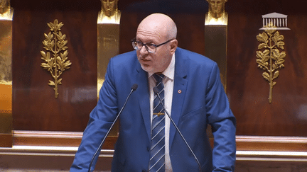 Archive. Stéphane Lenormand au perchoir de l'Assemblée Nationale le 4 décembre 2023. (Public Sénat)